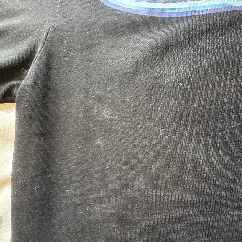 Supreme Black Tee with Ocean Blue Logo - Picture 13 of 13
